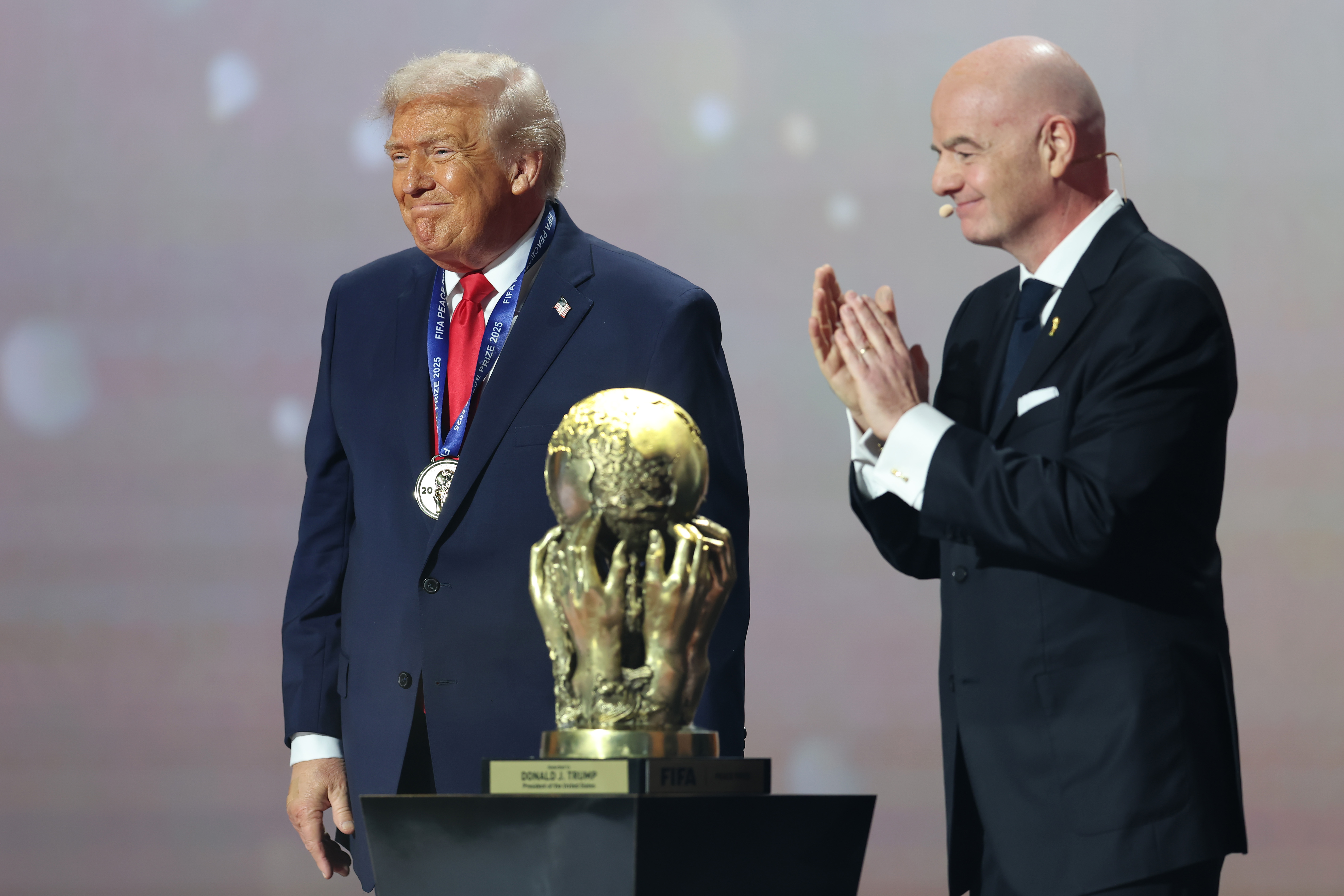 FIFA gives President Donald Trump inaugural peace prize at World Cup draw