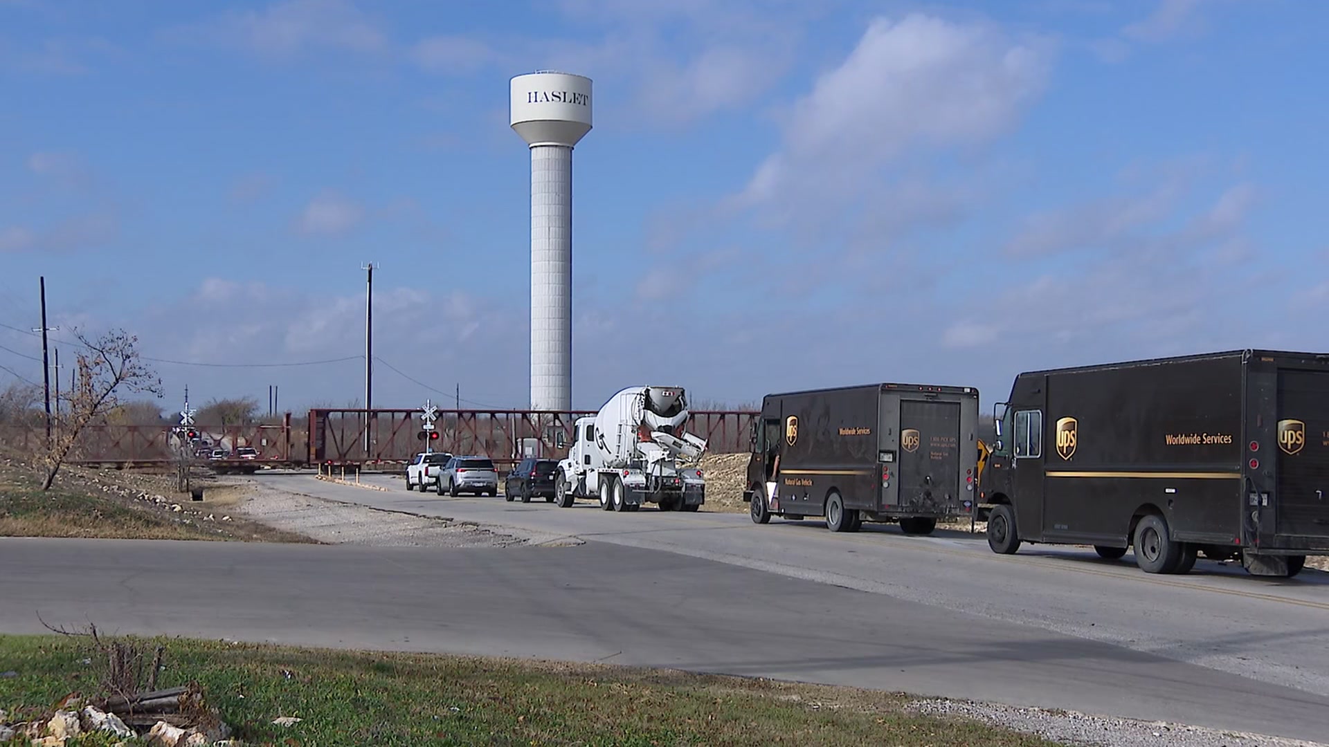 Haslet leaders are seeking state money to help alleviate train crossing congestion