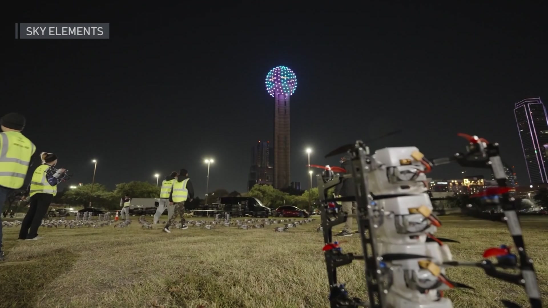 Drone show company preps for North Texas New Year's Eve show