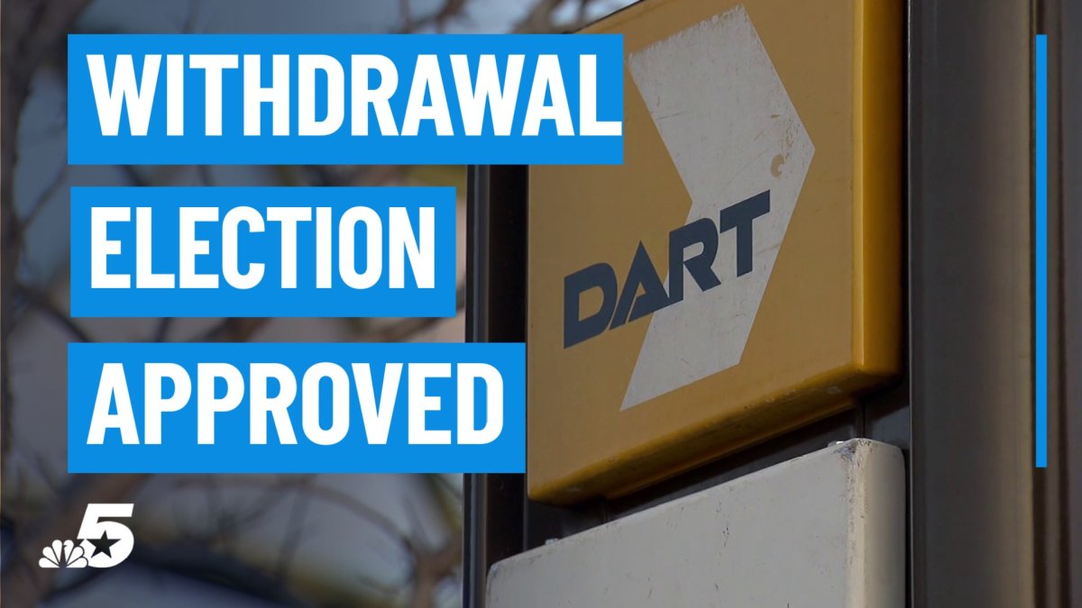 DART withdrawal election unanimously approved in University Park