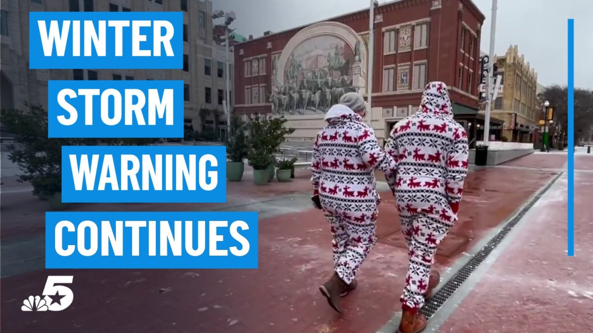 Freezing rain, sleet cover North Texas as Winter Storm Warning ...