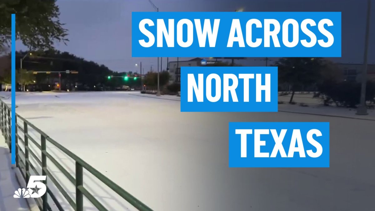 Snow blanketing Dallas, Fort Worth after winter storm – NBC 5 Dallas ...