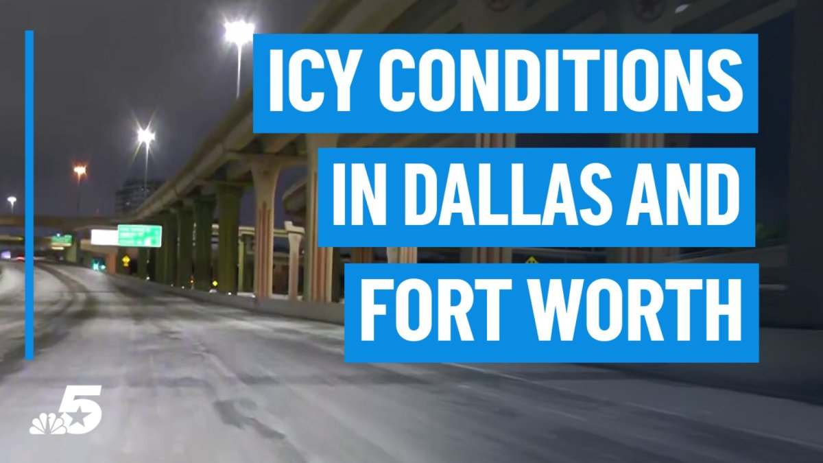 Icy roads and cold temperatures across Dallas, Fort Worth – NBC 5 ...