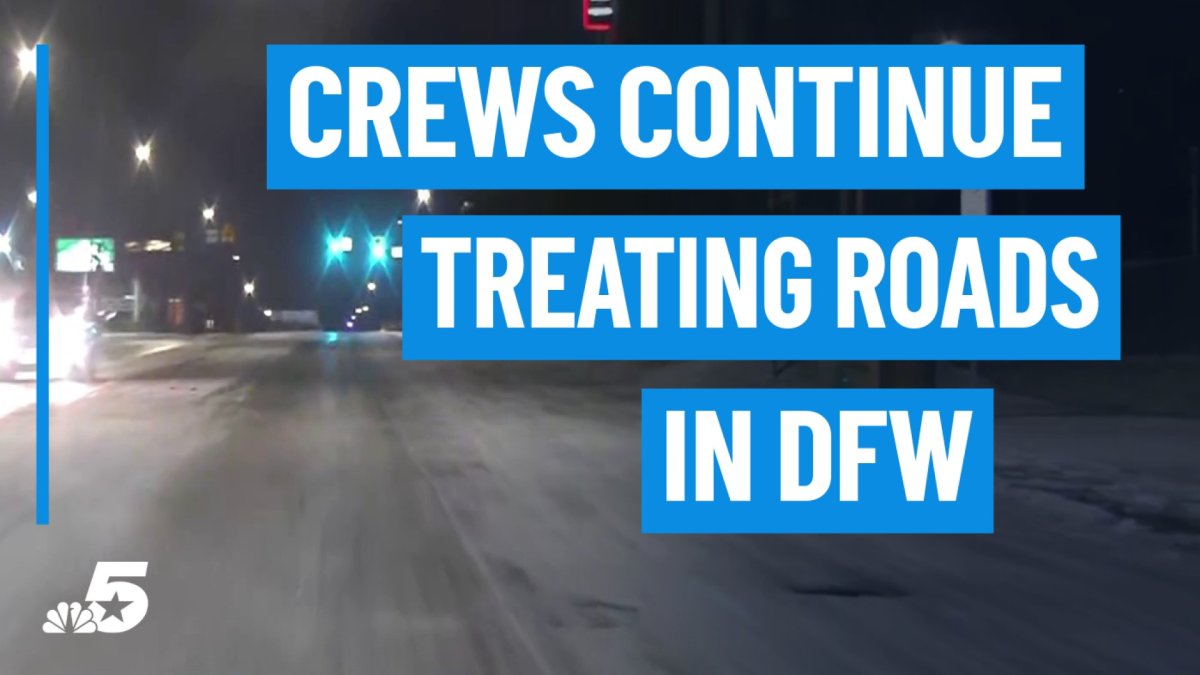 Crews treating roads in Dallas, Fort Worth – NBC 5 Dallas-Fort Worth