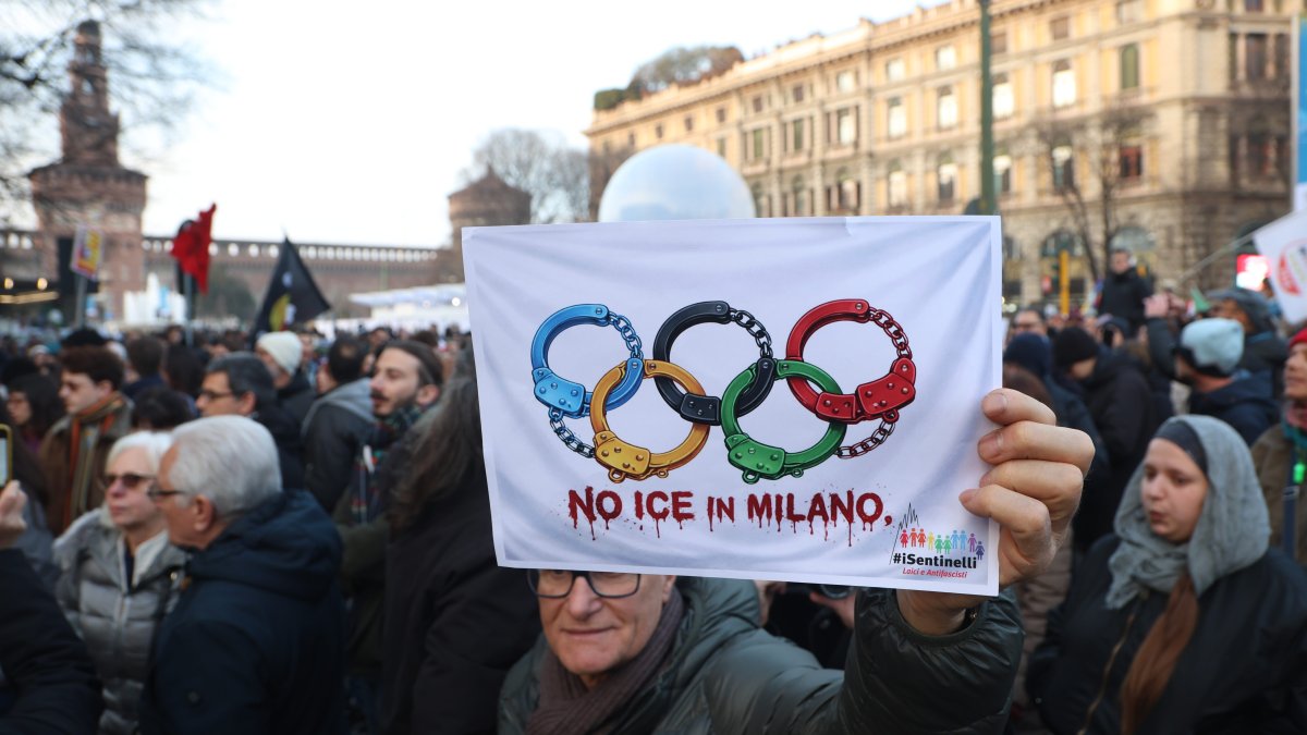 Demonstrators in Milan protest ICE unit at Winter Olympics – NBC 5 ...