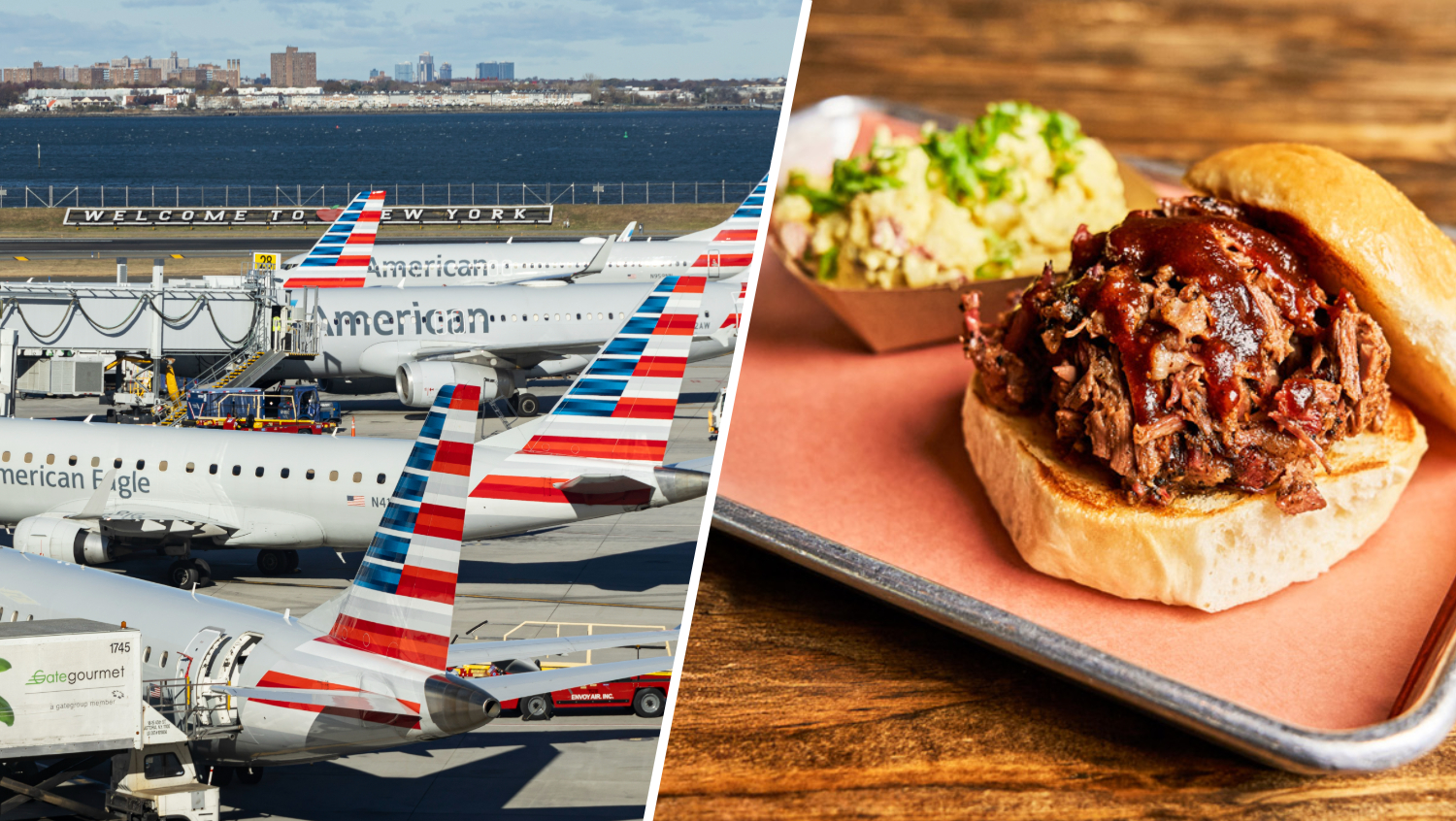 Texas barbecue heads to the skies with American Airlines' new in-flight menu