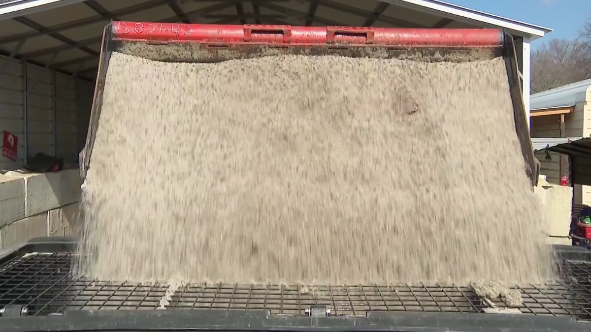 North Texas business stockpiles salt ahead of winter weather