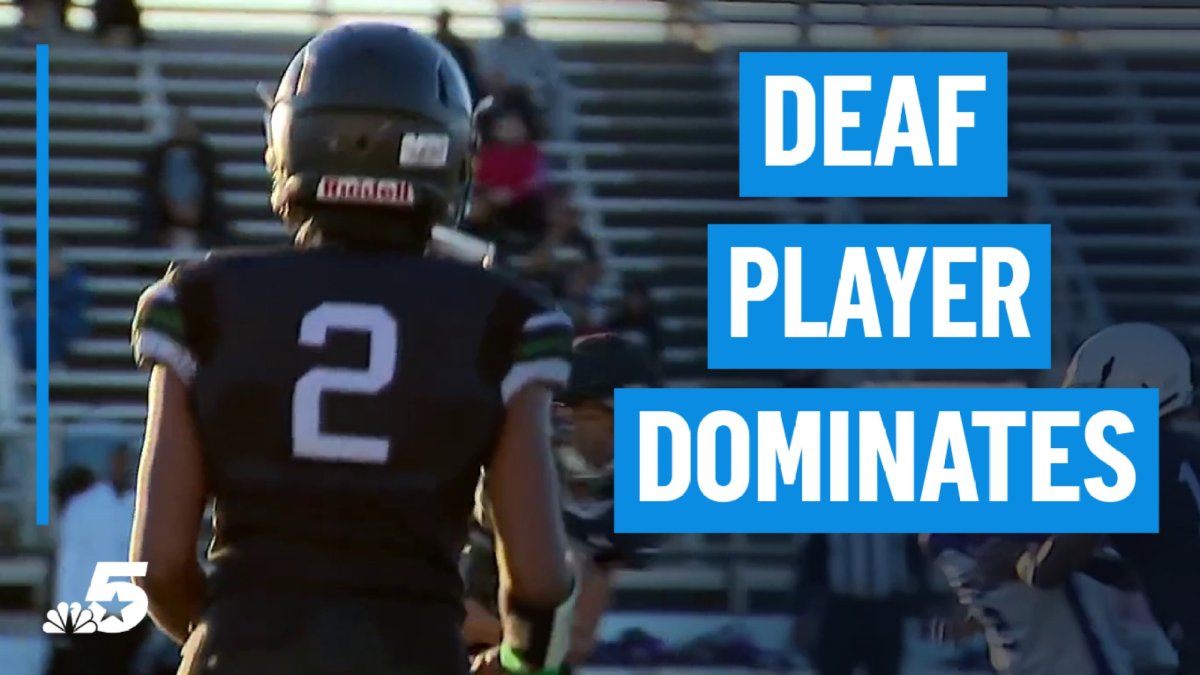 North Texas deaf middle school football player dominates field