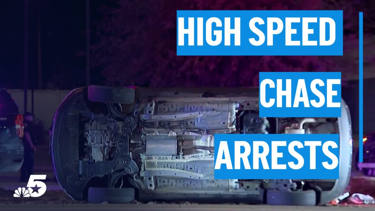 Five arrested after chase ends in crash – NBC 5 Dallas-Fort Worth