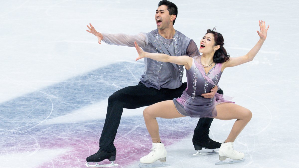 North Texas figure skater Emily Chan and her partner Spencer Akira Howe finished 7th on Monday in the pairs skating program.