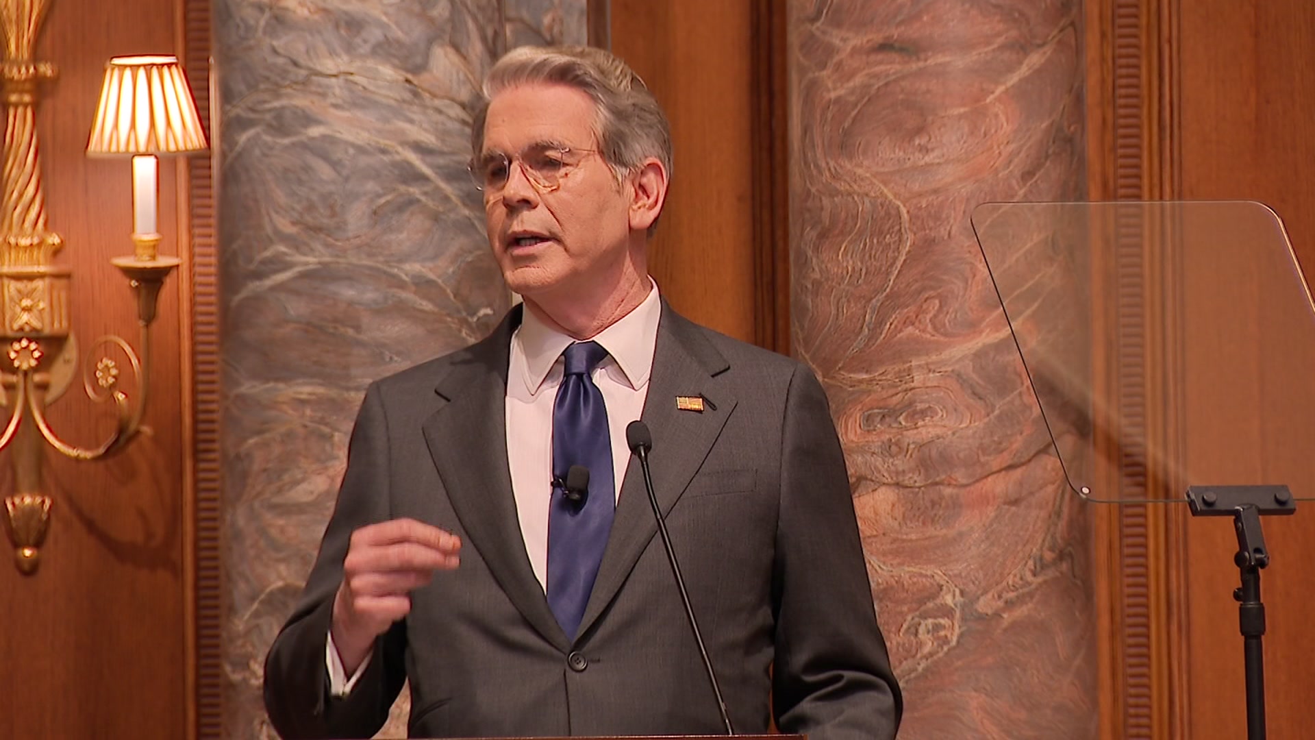 United States Secretary of Treasury talks SCOTUS tariff ruling and Trump Accounts in Dallas