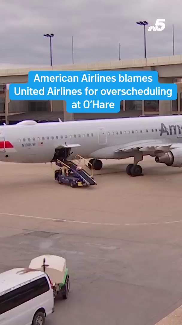 nbcdfw.com - NBCDFW Staff, Lucy Ladis - American Airlines blames United for overscheduling at O'Hare