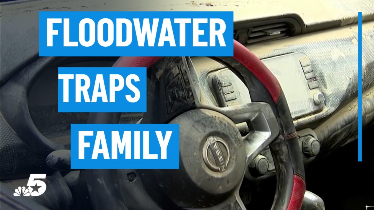 Mother and daughter swim to safety after floodwaters trap them in car ...