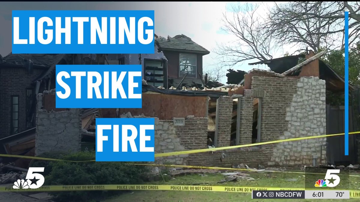 Lightning strike may have sparked house fire during North Texas storms ...