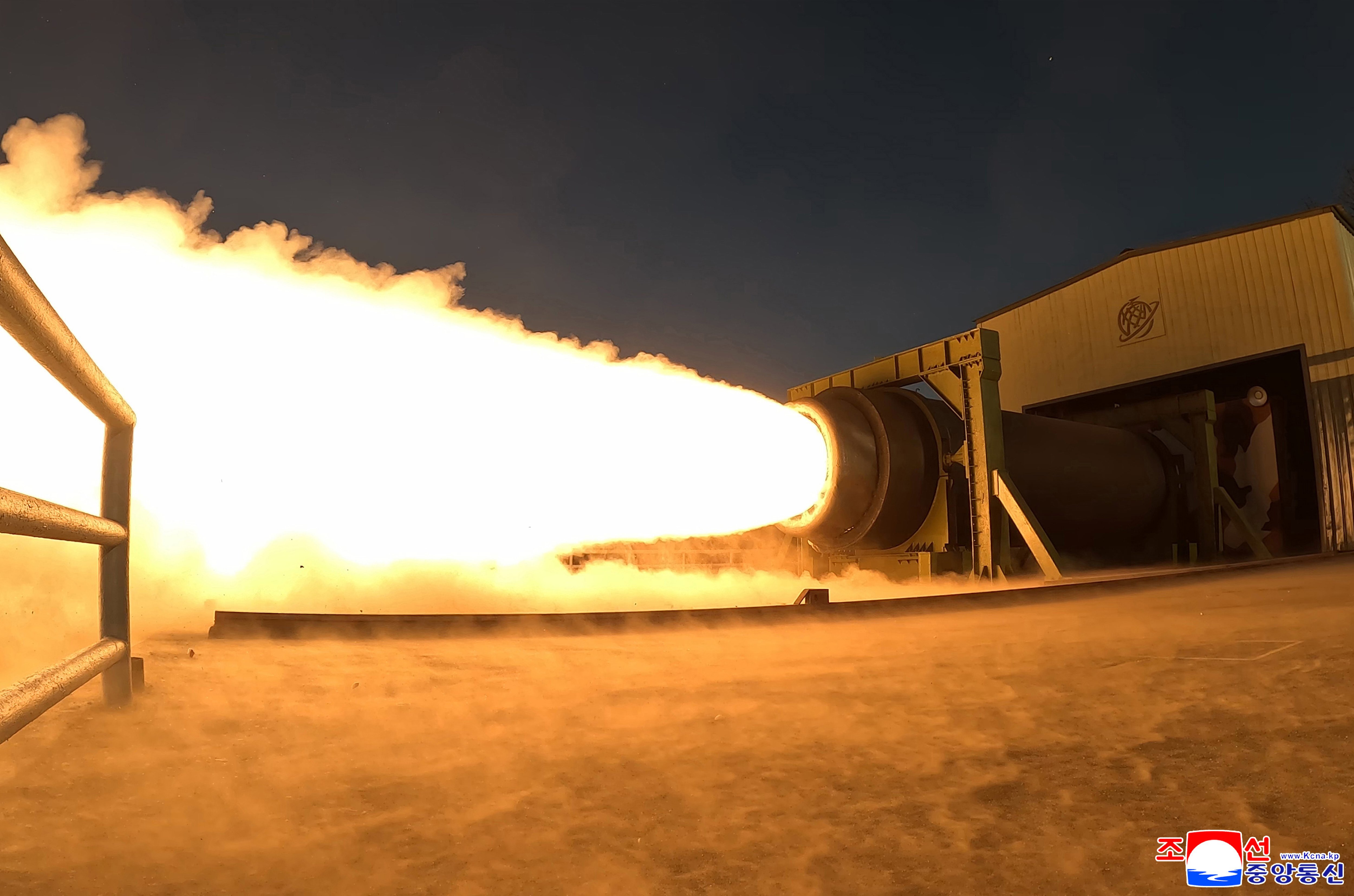 North Korea conducts engine test for a missile capable of targeting U.S. mainland
