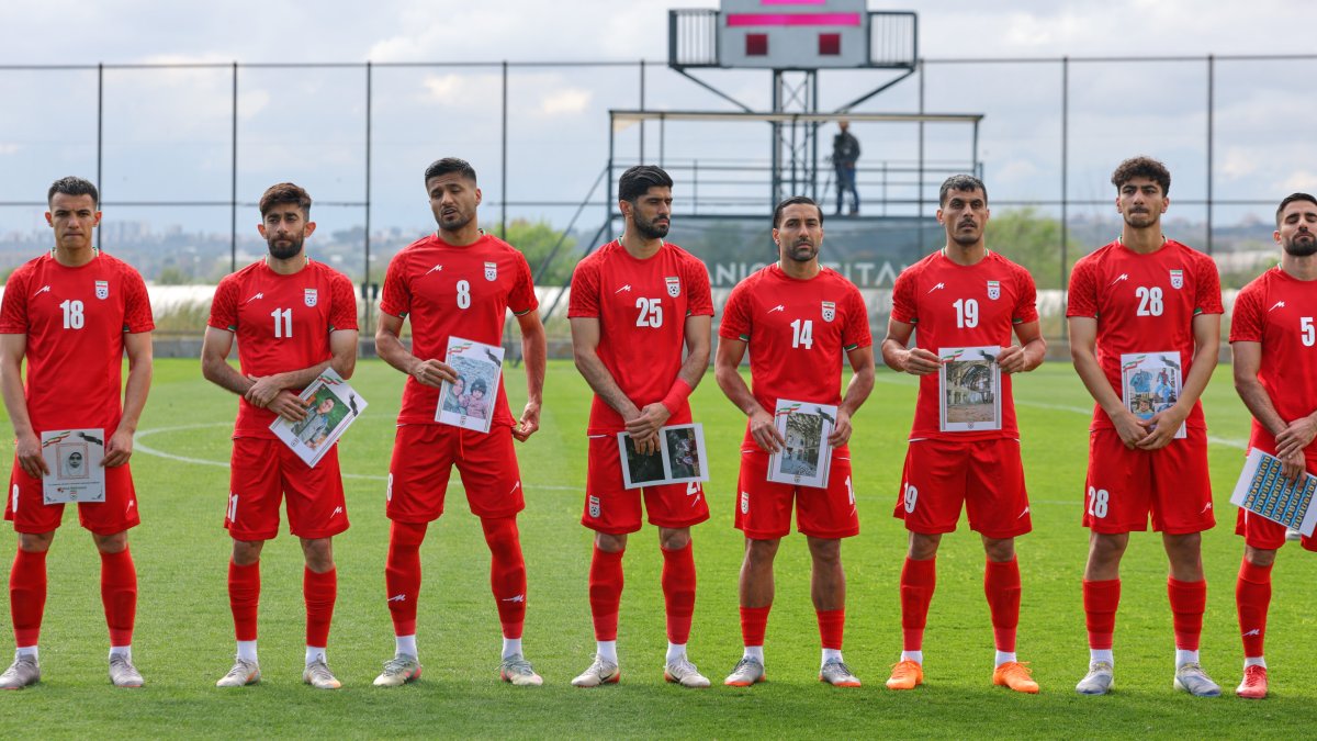 Iran soccer players meet FIFA head Infantino before World Cup warmup