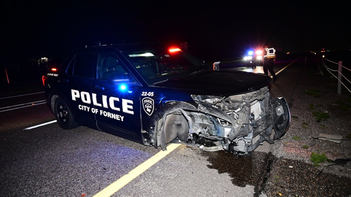 Forney police units hit in crash on U.S. 80, marking 5 wrecks in one week