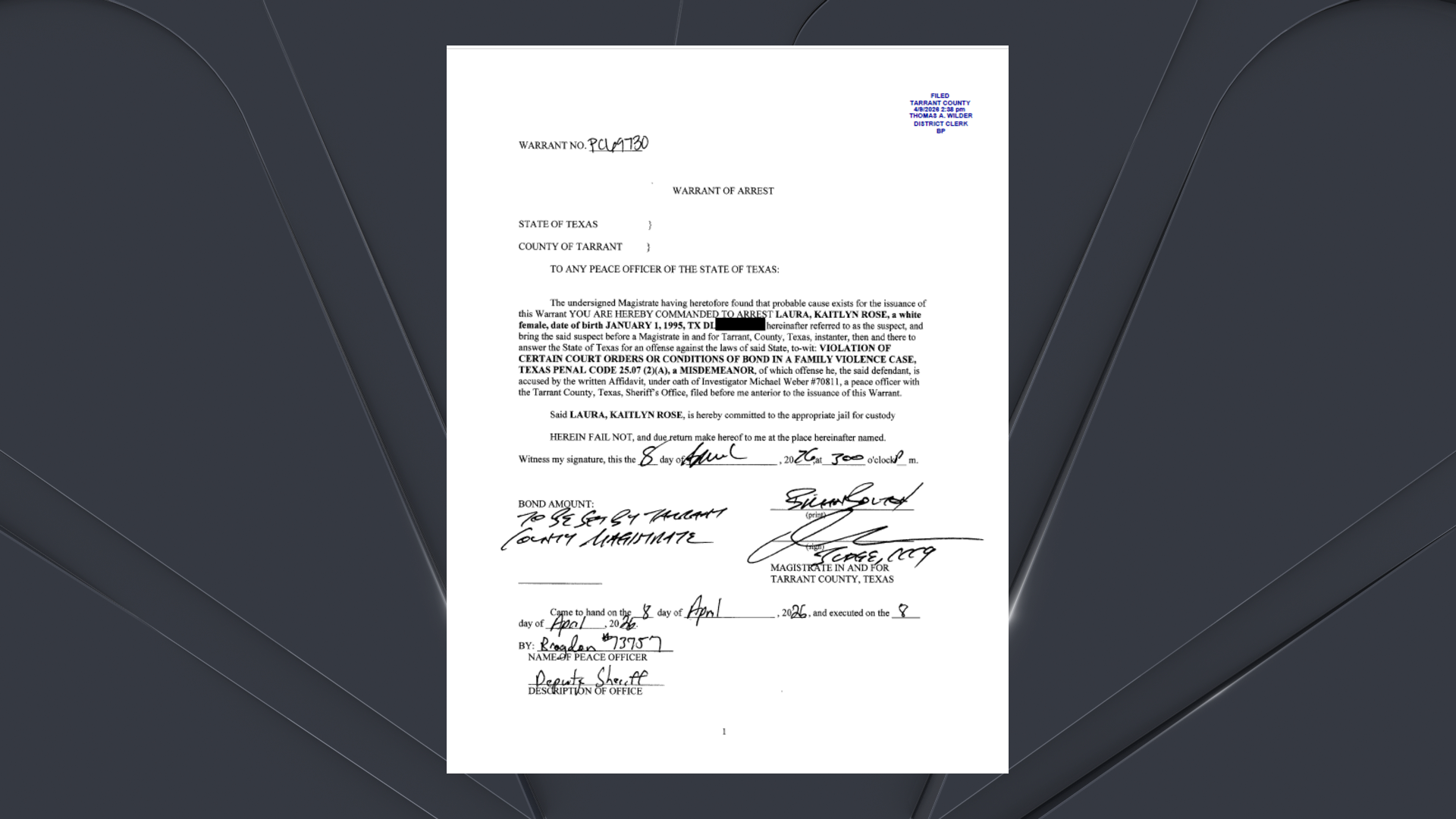 nbcdfw.com - Sara Sanchez - Mom accused in medical child abuse case now faces bond violation