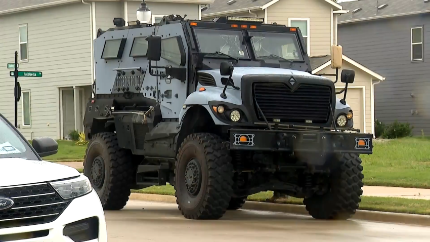 Denton SWAT vehicle in Aubrey, April 21, 2026.