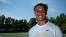 Vanderbilt tight end Eli Stowers stands for a portrait at Vanderbilt University in Nashville, Tenn., Friday, Aug. 15, 2025.