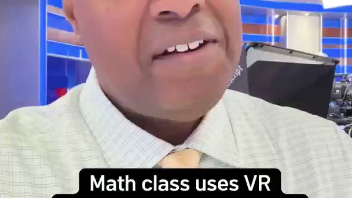 Math class uses VR goggles to help students learn
