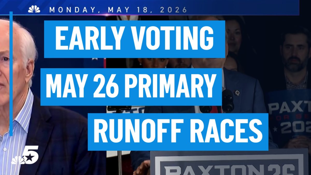 Early voting begins for the May 26 primary runoff election – NBC 5 ...