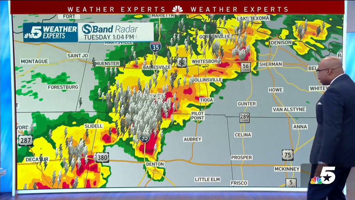 NBC 5 Forecast: Storms moving across North Texas as a cold front ...