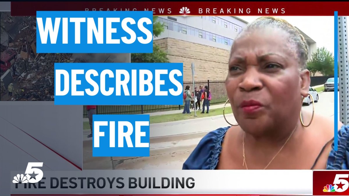 Witness describes massive fire destroys apartment in Dallas – NBC 5 ...