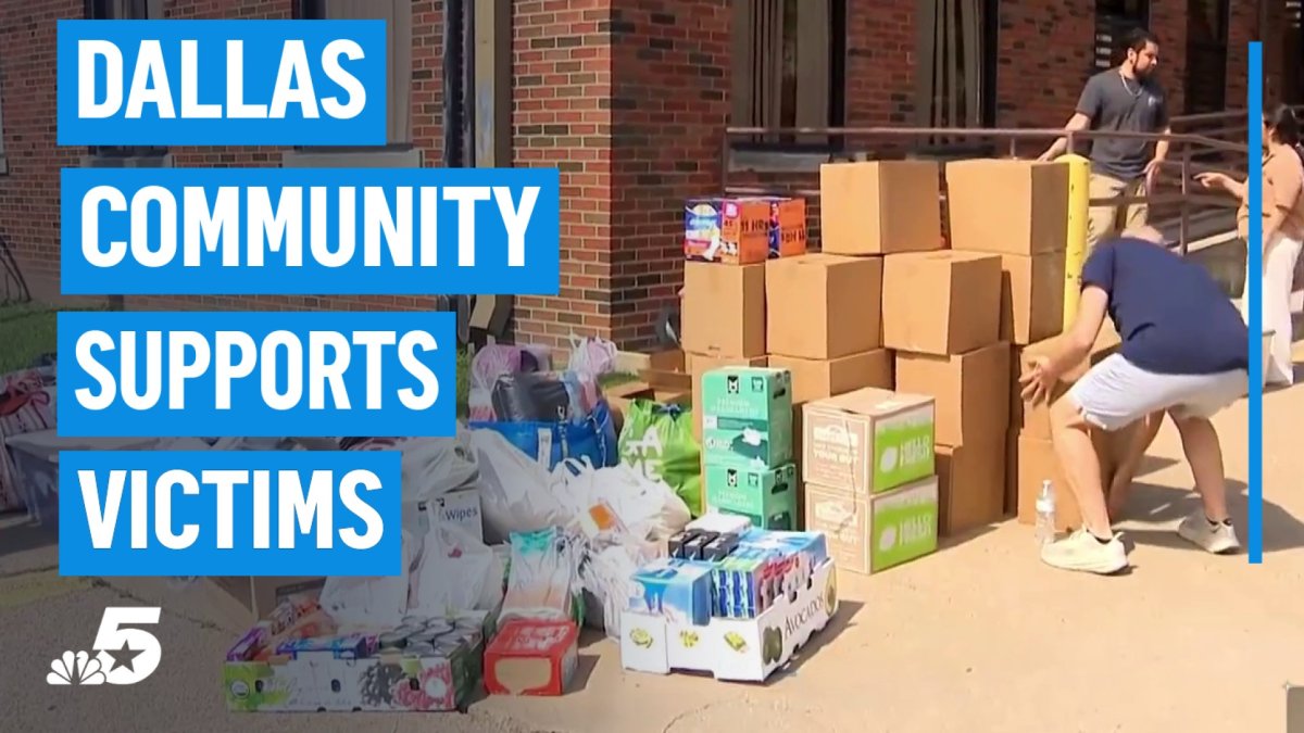 Community brings donation for victims of Dallas apartment explosion