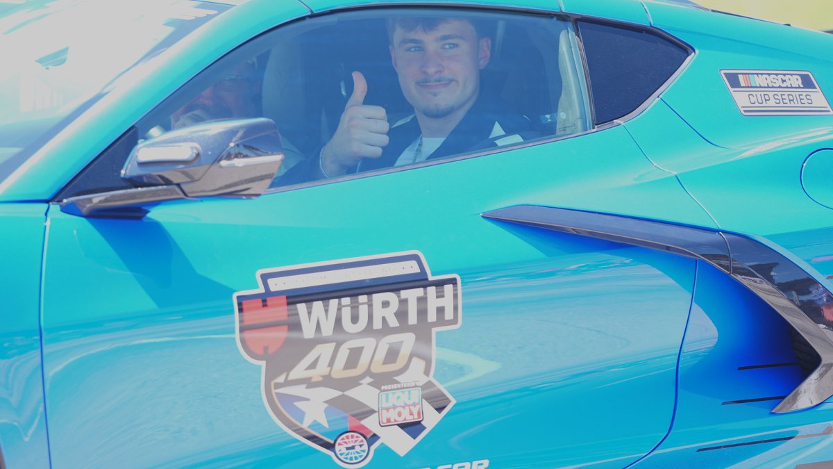 NBA top rookie Cooper Flagg gets a ride from NASCAR rookie Connor Zilisch