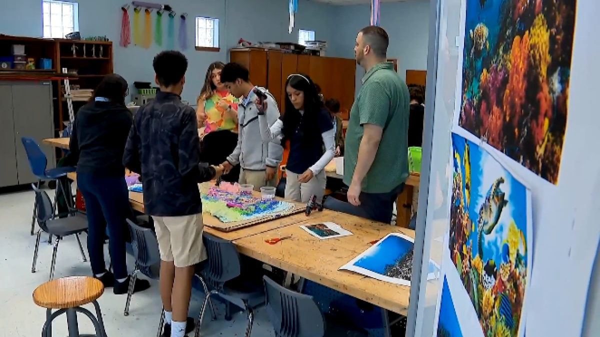 Students combine art and science to spark conversation on environment