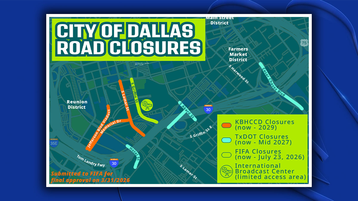 FIFA World Cup 2026 Road Closures – NBC 5 Dallas-Fort Worth