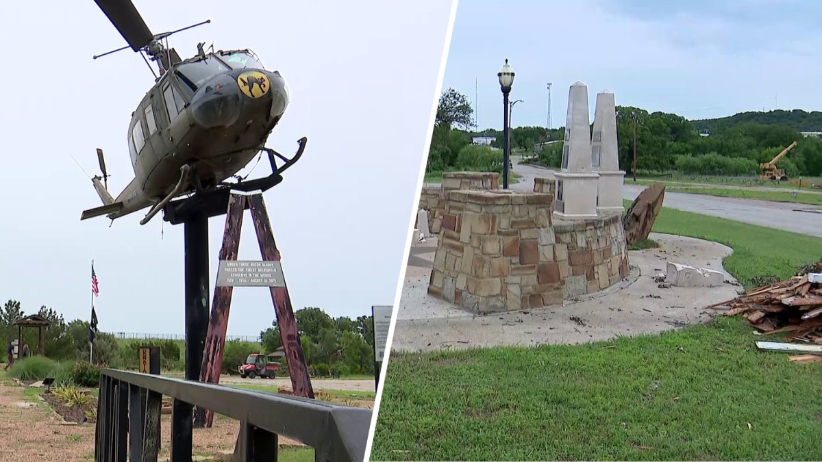 A Mineral Wells tornado tore through a Vietnam War museum and left a tough mess