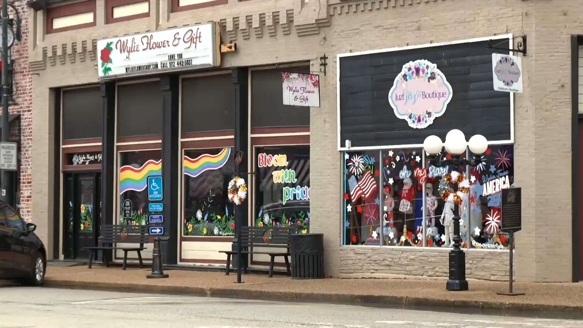 Wylie flower shop's Pride Month window display draws mixed reactions