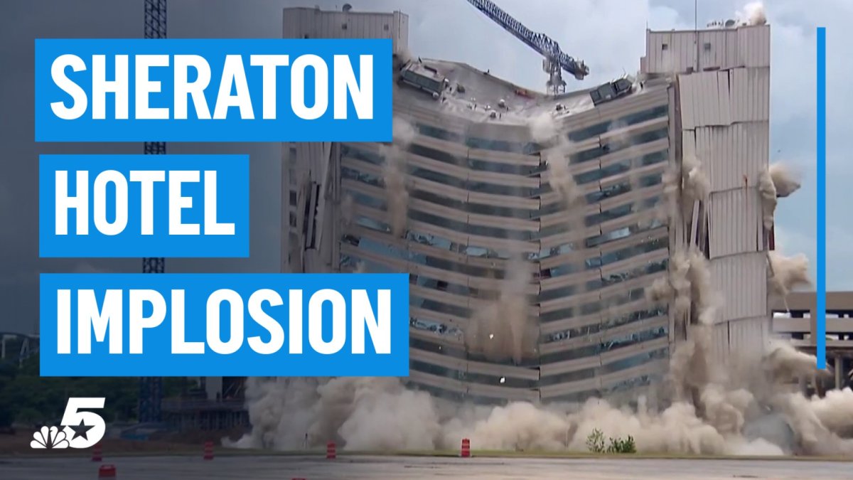 Sheraton Arlington Hotel imploded in dramatic demolition