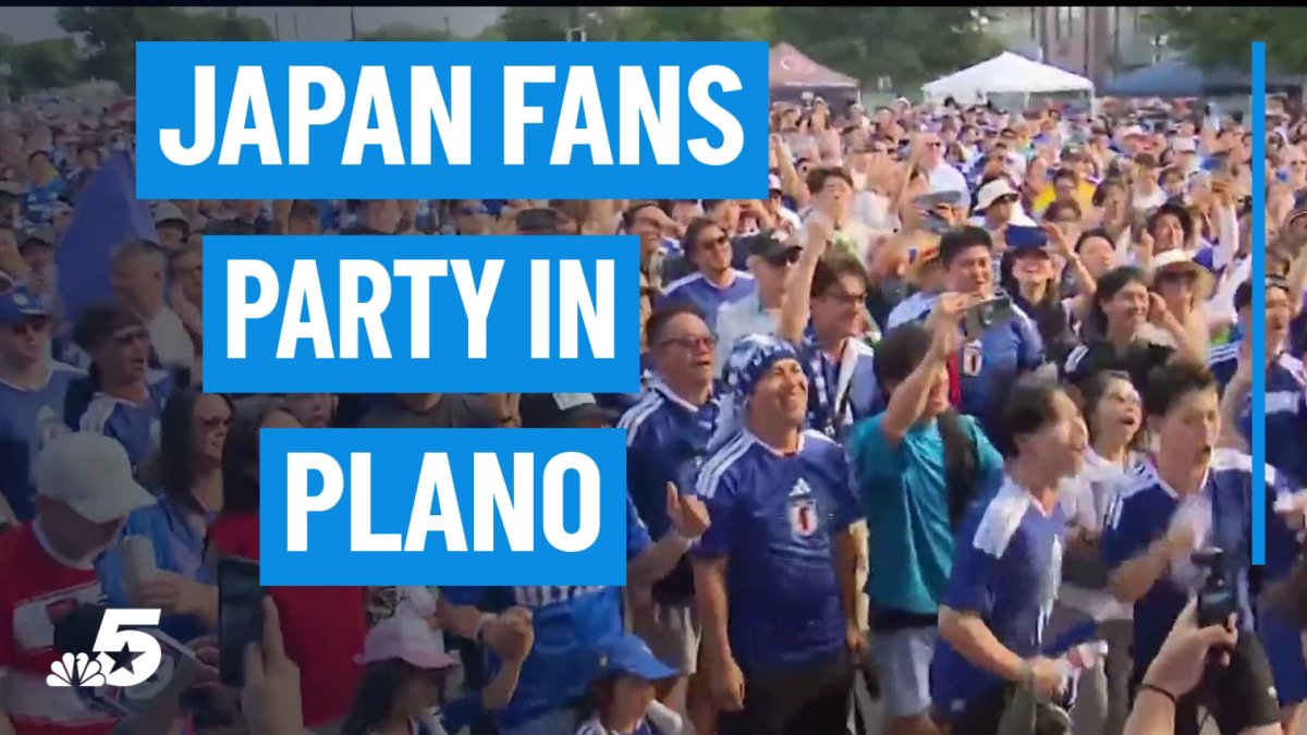 Team Japan fans party in Plano ahead of World Cup match