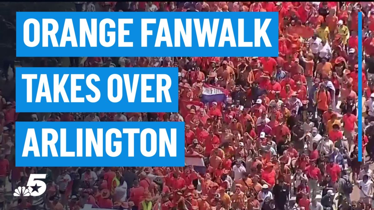 ‘Orange Fanwalk' takes over Arlington for Netherlands & Japan match