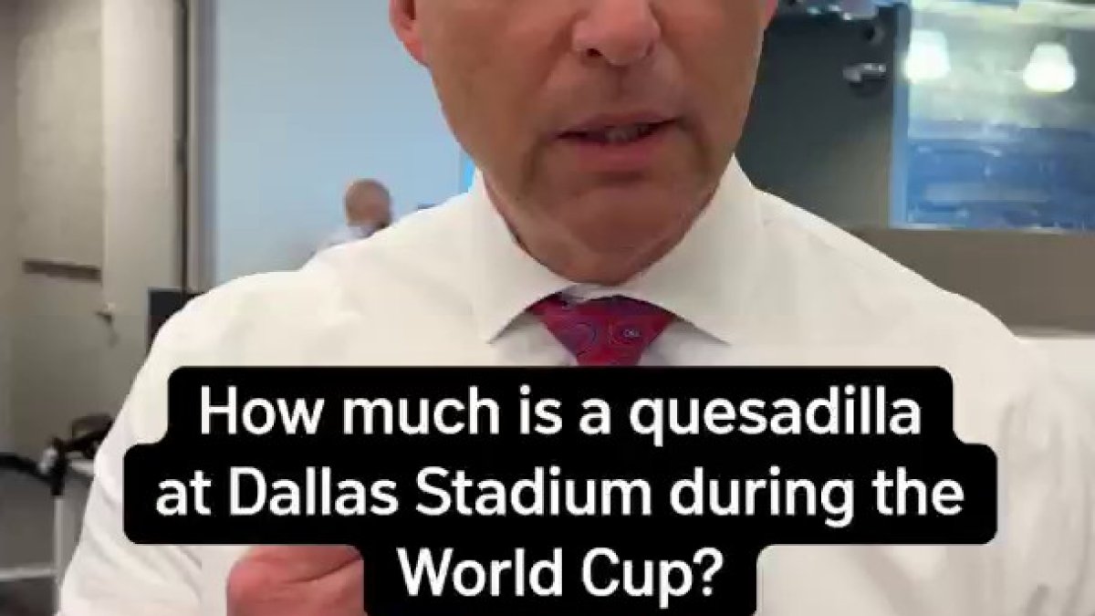 How much is a quesadilla at Dallas Stadium?