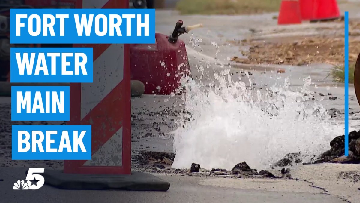Boil water notice issued after water main break in Fort Worth