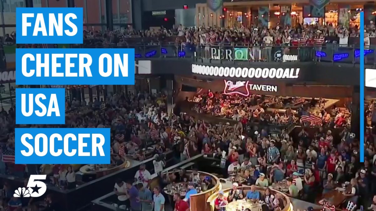 Fans pack Texas Live! for USA match