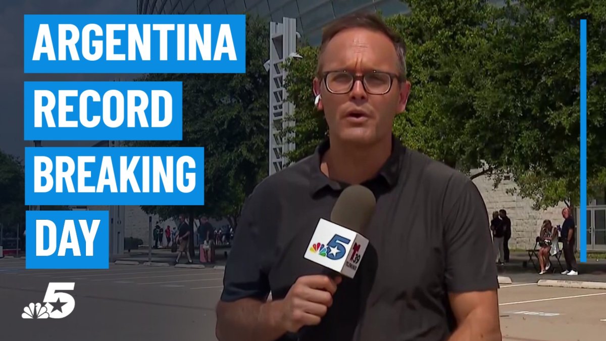 Argentina has record breaking day at Dallas Stadium