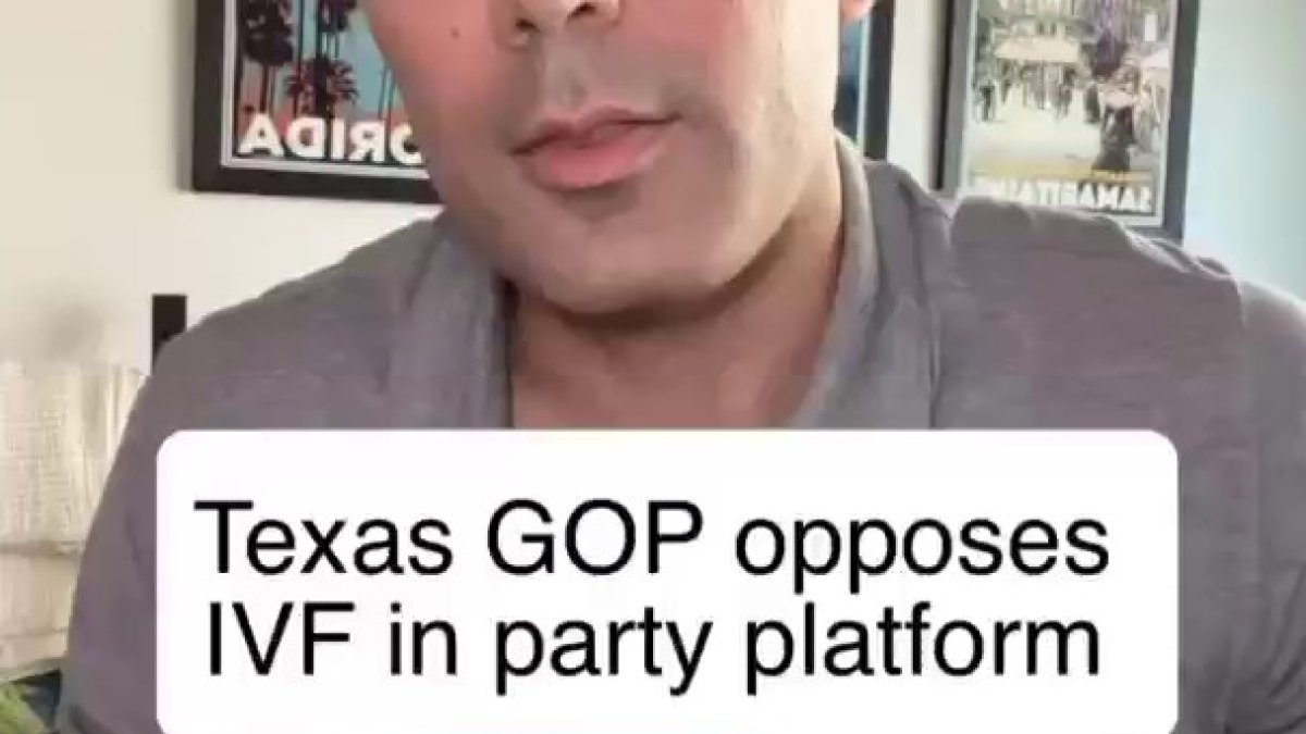 Republican Party of Texas delegates approved a platform opposing IVF