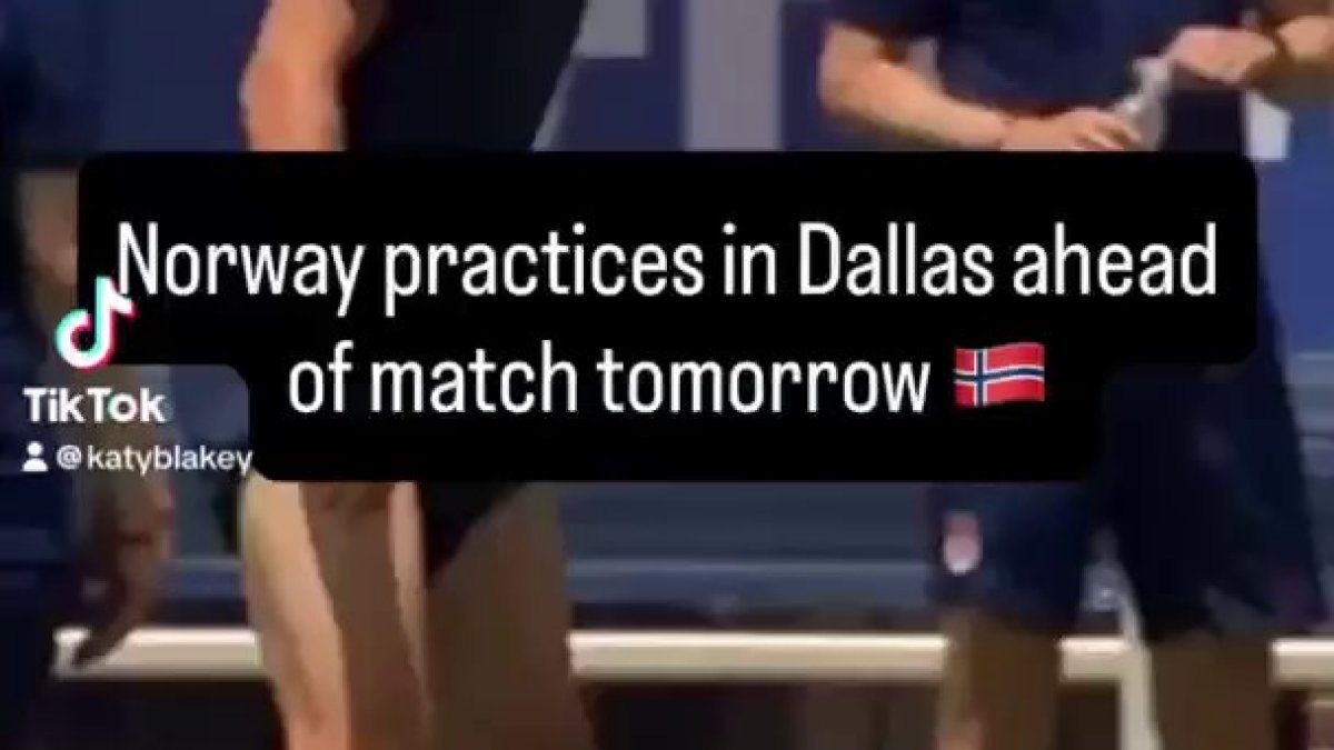 Norway practices in Dallas ahead of World Cup match