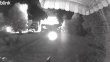 Surveillance photo of the fire on Lumber Street and Wile Avenue in Souderton, Pennsylvania, on May 29, 2026.