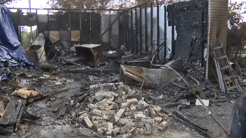 Fire destroys decades of family history and a World War II survivor's legacy