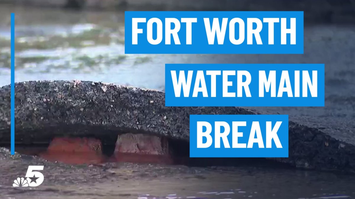 Fort Worth water main break near Camp Bowie Blvd; road repairs could take days
