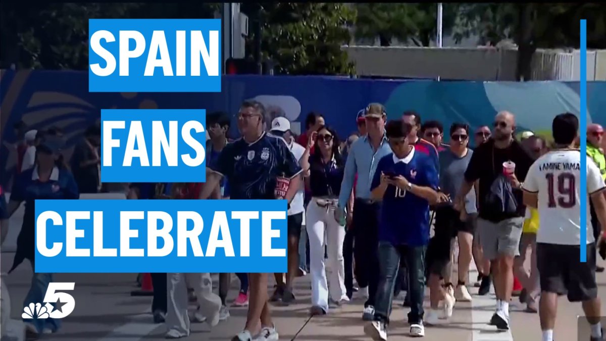 Spain fans celebrate as North Texas' final World Cup match comes to an end