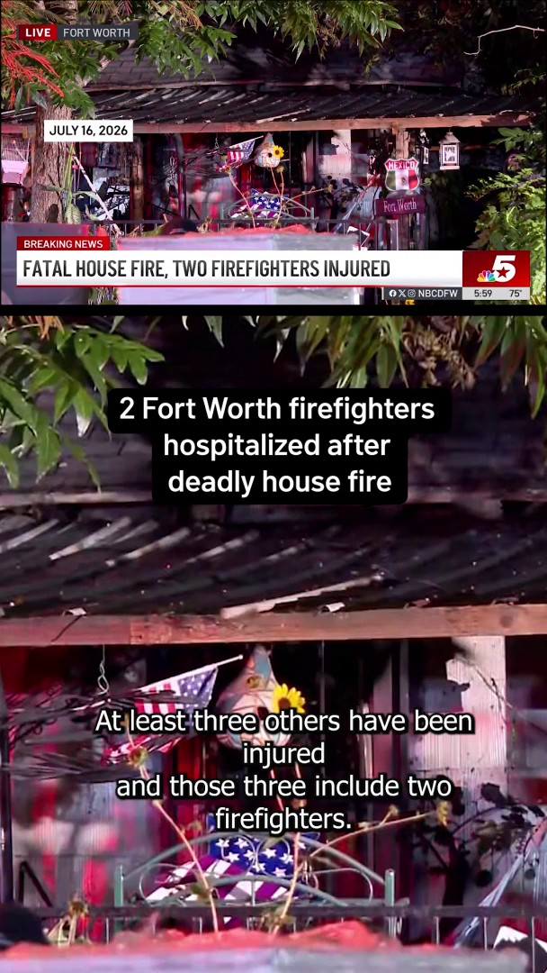 nbcdfw.com - Sophia Beausoleil - 2 Fort Worth firefighters hospitalized after deadly house fire