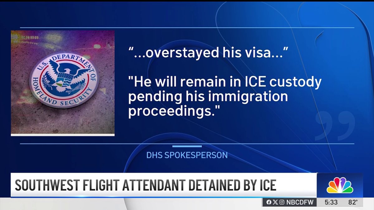Southwest flight attendant detained by ICE as co-workers, union rally to support
