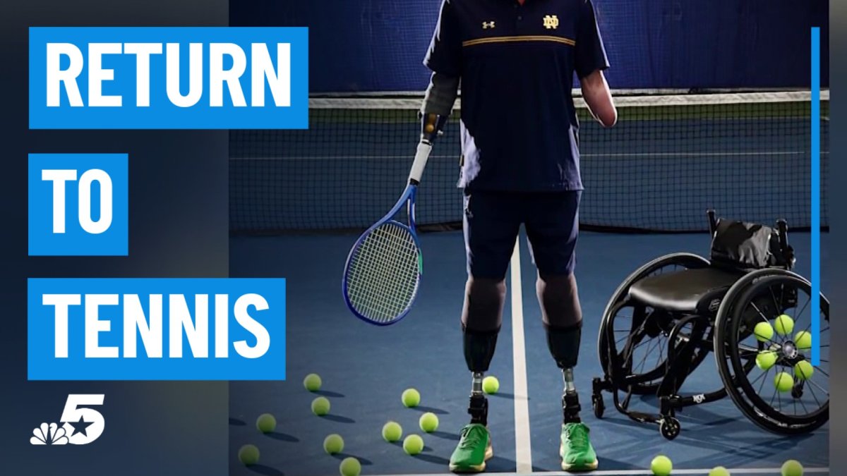 Dallas tennis player returns after quadruple amputation saved his life